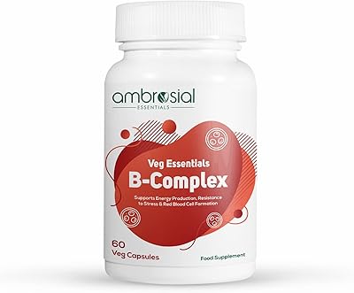 Vitamins complex B Ambrocial | B12 and Choline B complex B complex to support the formation of red blood cells and energy production | Promotes mental performance | 60 vegetarian capsules.. Discover the convenience of DIAYTAR NIGERIA's vast product range delivered affordably in 5-8 days.