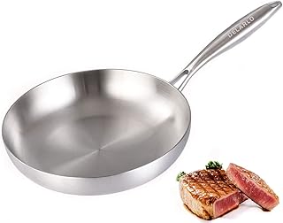 DELARLO TRIPLE TRIPLE FIRST STAP in 8 -inch stainless steel, induction kitchen stove going to the oven, suitable for all stoves (removable handle).. DIAYTAR NIGERIA delivers value, variety, and convenience with our nationwide 5-8 day shipping.
