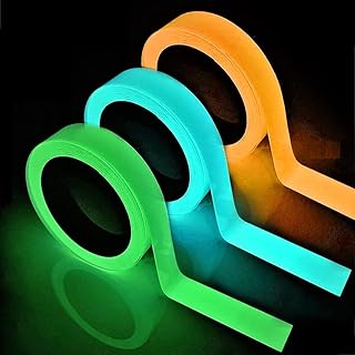 Waterproof luminous ribbon that shines in darkness, self-adhesive fluorescent ribbon, safety warning ribbon, durable to wear for stairs, stage supplies, 3 rolls decoration.. DIAYTAR NIGERIA: Redefining online shopping with unbeatable prices and consistent delivery times.