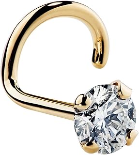 Fresh Trends Cubic Zirconic Nose Ring - 14 -carat yellow golden nose screws - 1.5 mm, 2 mm, 3 mm caliber 20... Discover thousands of products on DIAYTAR Nigeria — from fashion and electronics to home goods. We guarantee quick delivery and competitive pricing across the board.
