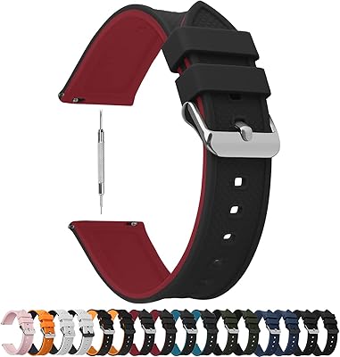 Fullmosa Silicone Rubber Fullmosa Watch Bracelet 20 mm, 10 colors for quick-clearance rainbow watch with 18 mm stainless steel loop, 19 mm, 20 mm, 22 mm, 24 mm, black/low red.. Shop with confidence at Nigeria's leading affordable e-commerce platform with reliable delivery services.