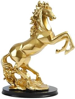 XD Designs Horse figurine in resin for interior decoration, resin horse figurine for office library, wine cellar decoration - gold.. Experience the ease of modern shopping with DIAYTAR NIGERIA's comprehensive platform and quick delivery.