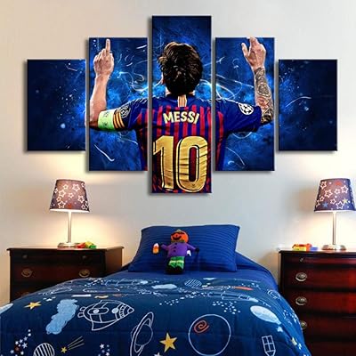 5 paintings on canvas by Barcelona and 10 famous posters from Messi from football stars, 5 pieces of paintings on canvas printed on canvas to decorate a child's room.. Discover the perfect balance of price and convenience with DIAYTAR NIGERIA's nationwide e-commerce platform.