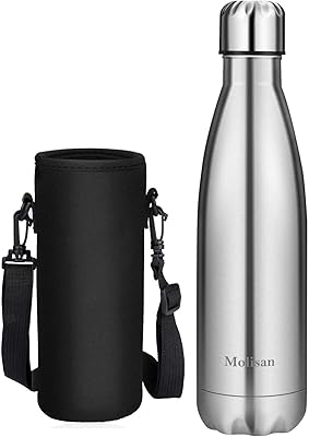 Double -walled water bottle in 500 ml stainless steel with pouch.. Shop for everything you need at DIAYTAR NIGERIA, with budget-friendly prices and quick delivery.