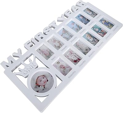 First -year Stobock Photo Stobock Frame for 12 months, photo display support for house, school and office, size 40 x 19 cm.. Unlock endless possibilities with DIAYTAR NIGERIA's affordable marketplace and reliable delivery service.