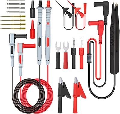 Kit of improved professional tests Emthclo with several replaceable gold plated probes, crocodile pliers, rear probe hooks.. DIAYTAR NIGERIA redefines convenience with our diverse marketplace and affordable nationwide shipping.