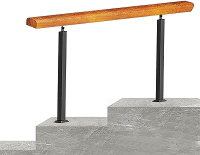 Staircase handrail staircase ramp for 2 or 4 steps, handrails for exterior steps, front porch, staircase ramp with double posts, stair rail - solid wood (color: h 90 cm = 35.4 inches),.. Discover endless possibilities with DIAYTAR NIGERIA's comprehensive catalog and budget-friendly delivery.