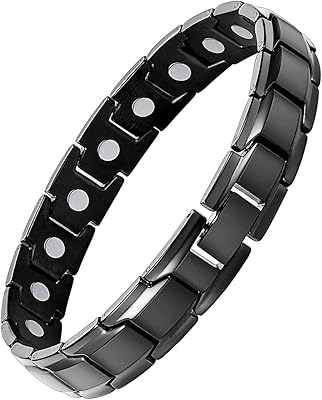 Magnetic Titano Steel Magnetic Bracelet for men with measurement tool, metal, without precious stones.. Shop easy, pay less, get it fast — with DIAYTAR Nigeria.