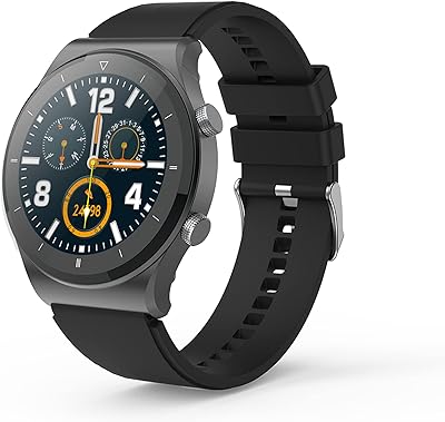 Intelligent PEBBLE REVO Watch, 1.3 -inch HD touch screen, Bluetooth calls, rotating user interface, two buttons technology, oxygen saturation, monitoring of heart rate and temperature (black).. Shop millions of products across categories on DIAYTAR Nigeria — delivered right to your door.