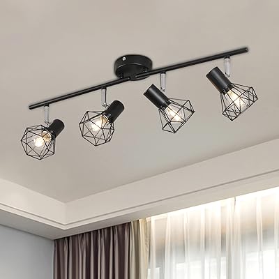 4 -way adjustable 4 -way adjustable metal retro ceiling lamp for kitchen, living room, bedroom (without bulbs).. Shop smart with DIAYTAR NIGERIA, offering a vast product range delivered to your doorstep within a week.