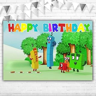 Plaque Coloring Birthday Number 1.5 x 3 feet Colorful Background Happy Birthday Boys Girls Banner Festival Decoration.. DIAYTAR NIGERIA: Putting quality products within reach of every Nigerian through our affordable marketplace.