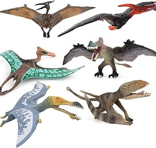 Set of toys realistic dinosaur model 6 pieces, flying pterodactyl figurines, pterosaurian figurines, set of game model of ptéranodon, party supplies, cake decoration kit, toys for girls girls children.. DIAYTAR NIGERIA transforms online shopping with competitive prices and dependable nationwide delivery.