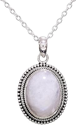 Rebay natural moonstone necklace, collar of therapeutic precious stones for men and women, white and blue, laboratory certificate, 3, moon stone.. Why shop anywhere else? DIAYTAR Nigeria has it all and delivers fast.