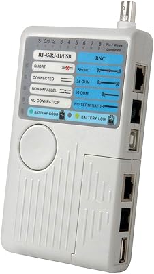 Network wire test 4 in 1 with RJ45 RJ11 BNC and USB inputs.. Great products, lower prices, fast delivery — DIAYTAR Nigeria has it all.
