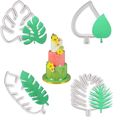 4 cookie cutters in the shape of a tropical sheet, mini cookie cutter for melting and decorative cooking tools DIY.. DIAYTAR NIGERIA provides endless shopping possibilities with affordable prices and prompt delivery service.