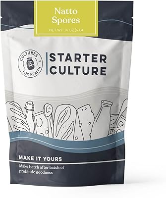Cultures for Health Germs Natto Starter | Soy -based Japanese traditional foods | Excellent source of protein, vitamin K and probiotics for digestive health | Alternative to gluten -free vegan meat.. Experience the future of shopping with DIAYTAR NIGERIA's extensive selection delivered in just 5-8 days.