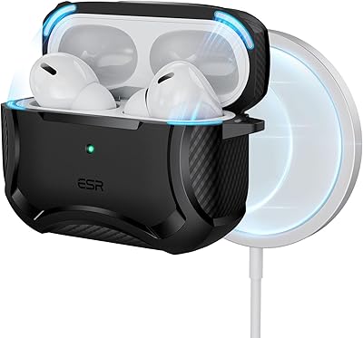 ESR Cyber ​​Armor rigid protection case with Hallo Lock Compatible with Airpods Pro (2019/2022), Magsafe, strong protection against falls, magnetic shell, black.. DIAYTAR Nigeria is your reliable online shopping destination offering an extensive range of products across all categories. Enjoy fast nationwide delivery in just 5 to 8 days and some of the lowest prices in the market.