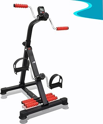 Portable versatile bicycle for training the arms and legs with LCD screen and Skyland massage rollers, EM-1862 model.. Great products, lower prices, fast delivery — DIAYTAR Nigeria has it all.