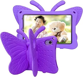 Tading for iPad Mini 6 Cute butterfly shell, ipad mini 6th generation children's shell, light antichoc light EVA super protection cover cover for iPad mini 2021 8.3 \ "tablet for girls boys - purple.. DIAYTAR NIGERIA makes every purchase count with our affordable prices and reliable 5-8 day shipping.
