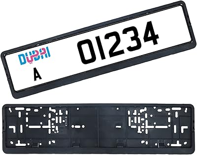 Car license plate support, long waist, black color, two packages.. Great products, lower prices, fast delivery — DIAYTAR Nigeria has it all.