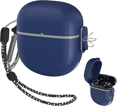 Armored protective cover compatible with bose headphones Quietcomfort II 2022 - Rigid TPU shell with rope and carabiner (blue).. From fashion trends to home essentials — find it on DIAYTAR Nigeria.
