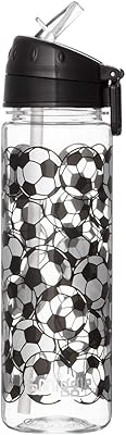 Bottle of water Smiggle for boys and girls from Goal Kids with foldable upper beak and capacity of 650 ml | football print.. Enjoy stress-free shopping with affordable prices on DIAYTAR Nigeria.