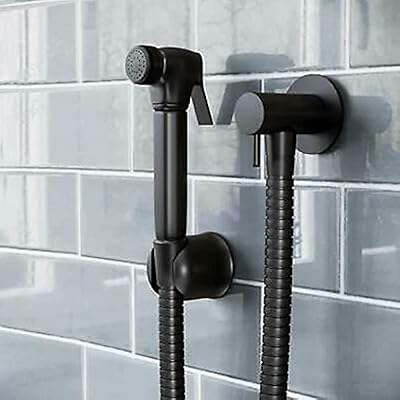 Matt black bidet sprayer with complete accessories wall spray for set.. Shop smarter with Nigeria's premier e-commerce platform, featuring affordable products delivered nationwide.