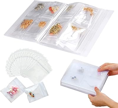 Transparent jewelry storage book portable organizer storage bag antioxidant album for curls.. DIAYTAR NIGERIA brings satisfaction with every purchase through affordable prices and prompt shipping.