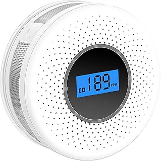 2 in 1 smoke detector with smoke and carbon monoxide detector, smoke detector with LCD indicator and digital display for the home, garage and office.. DIAYTAR NIGERIA: Where value shopping meets reliable 5-8 day delivery across the nation.