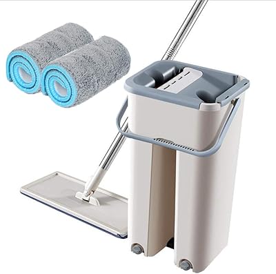 Flat Vadrouille and bucket 2 in 1 set of cleaning mop.. Shop without limits at DIAYTAR NIGERIA and receive your purchases at budget prices within the week.