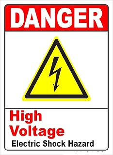 High voltage/electric posters 6 "x 4" pack of 3 - Electrical safety panels protected against risks.. DIAYTAR NIGERIA: Your affordable gateway to thousands of products delivered within a week.