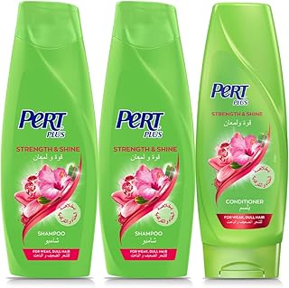 Shampoo PERT Plus Force & Brilliance with henna and hibiscus extract, 400 ml, Package of two + revitalizing perit more force & shine, 360 ml.. Experience DIAYTAR NIGERIA, where extensive product variety meets pocket-friendly prices and reliable delivery.