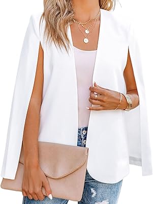 Wayset Blazer relaxed for women, elegant jacket with split sleeves, formal business clothing.. Experience shopping without compromise at DIAYTAR NIGERIA, with vast selection and quick delivery.