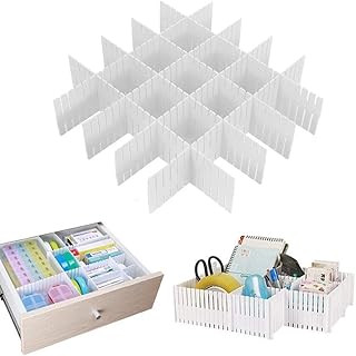 Drawers of drawers 8 organizers of adjustable drawers separators in white plastic mesh for kitchen.. Discover endless possibilities with DIAYTAR NIGERIA's comprehensive selection and reliable shipping.
