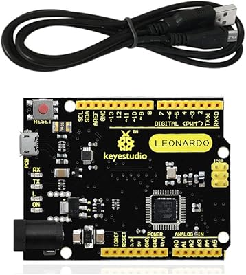 Leonardo R3 development card with USB cable for Keystudio Arduino.. Thousands of items, all priced just right — shop DIAYTAR Nigeria today.