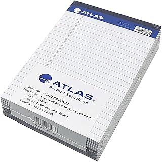 Atlas legal notebook 10 pieces without blanket, single rule 8 mm, size 5 x 8 (40 sheets x 10 pieces) (white).. Explore limitless products on DIAYTAR Nigeria — at the lowest prices.