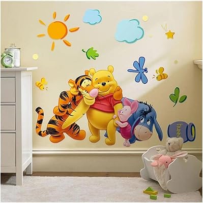 Jamsu Royals Winnie L'Ourson wall sticker (70 cm x 50 cm).. DIAYTAR NIGERIA: Your one-stop e-commerce destination with affordable prices and nationwide delivery in 5-8 days.