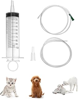 Set of 4 QWORK kitten feeding probes, one set comprising 1 x syringe (100 ml), 1 x rubber tube 11/13.. Experience DIAYTAR NIGERIA, where extensive product variety meets pocket-friendly prices and reliable delivery.