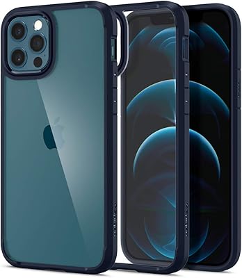 Ultra hybrid Spigen shell for iPhone 12 and iPhone 12 Pro (6.0 inch) - Marine.. DIAYTAR NIGERIA transforms desires into deliveries with our affordable prices and dependable shipping.