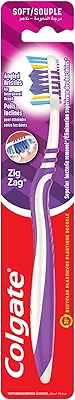 Soft and flexible toothbrush Colgate Zik Zak to clean the teeth and tongue, matching colors.. Every order, every item — DIAYTAR Nigeria delivers fast and reliably.