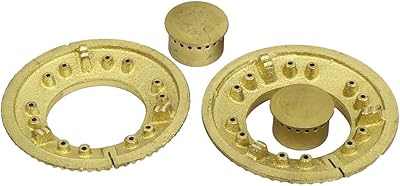 Zhuidjo round kitchen seen instrument cook burner cook 100mm Dia 2 tone gold set (SN: 9D7 BF4 C44 175 797).. Shop confidently with DIAYTAR NIGERIA, offering affordable prices and reliable delivery within a week.