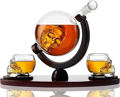 Carafe to whiskey Javist with 2 whiskey glasses - alcohol, bourbon and vodka dispenser, men's gifts.. DIAYTAR NIGERIA: Where shopping is affordable, selection is vast, and delivery is always reliable.
