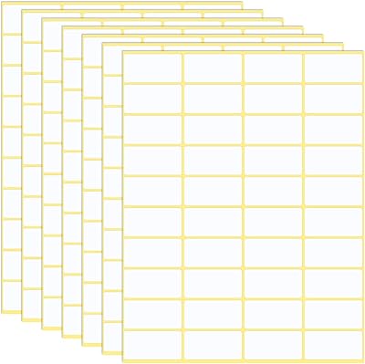 Pack of 600 labels, universal labels 38 x 19 mm, address labels, house labels, freezer labels for desk, kitchen, jam.. Shop the future with DIAYTAR NIGERIA - thousands of products, unbeatable prices, delivery within a week.