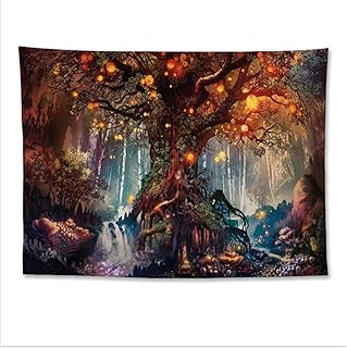 A tree of life elf, waterfalls and fairy tale magic forest fancy wall tapestry to hang with river bedroom room 60 "x 51.. Shop with confidence at Nigeria's leading affordable e-commerce platform with reliable delivery services.