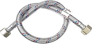 Flexible plumbing hose for water heater 1/2 x 1/2 female inch - 600 mm.. DIAYTAR NIGERIA brings the market to your screen with thousands of affordable products delivered to your door.