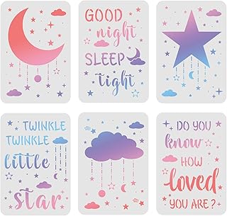 Finger Springear 6 pieces Stencils Star and clouds 117 x clouds.. Make every purchase count with DIAYTAR Nigeria — shop smart, shop fast.