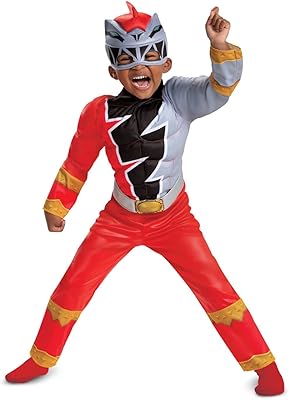 Power Rangers Dino Fury Red Ranger Costume for toddlers.. DIAYTAR NIGERIA: Nigeria's answer to affordable online shopping with reliable 5-8 day delivery guarantee.