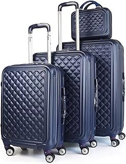 Trolley suitcases, batch of 4, blue.. DIAYTAR NIGERIA combines affordability with convenience, delivering your purchases within 5-8 days.