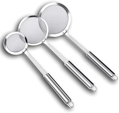 Elecdon Fat Food Skipper in stainless steel - Large stainless steel pot with long handle to filter oil, grease, foam and tenderness.. DIAYTAR NIGERIA revolutionizes online retail with our extensive selection and dependable shipping service.