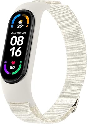 Nylon watch bracelets for Xiaomi Mi Band 6/Mi Band 5/Mi Band 4/Mi Band 3, Watch Bracelets In Soft Fabric for Amazfit Band 5/Band 6, Reflable replacement bracelets adjustable for women and men.. DIAYTAR NIGERIA: Redefining online shopping with unbeatable prices and consistent delivery times.